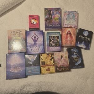 Assorted Oracle and Tarot Card Decks
